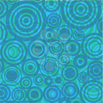 blue circles retro background