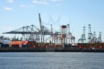 Royalty Free Photo of a Port From the Water