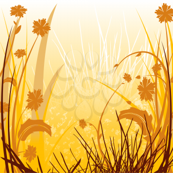 Royalty Free Clipart Image of a Floral Background