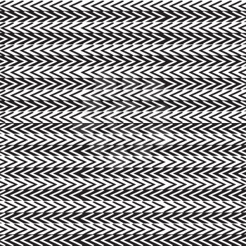 Simple black and white striped seamless ethnic pattern