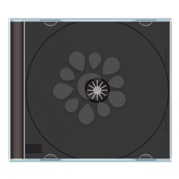 Royalty Free Clipart Image of an Empty CD Case
