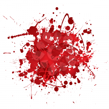 Royalty Free Clipart Image of a Blood Spot