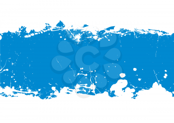 Royalty Free Clipart Image of a White Background With a Blue Band