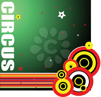Royalty Free Clipart Image of a Circus Background