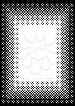 Royalty Free Clipart Image of a Dotted Frame