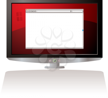 Royalty Free Clipart Image of a Monitor