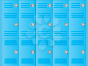 Royalty Free Clipart Image of School Lockers