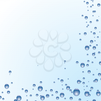 Royalty Free Clipart Image of a Bubble Background