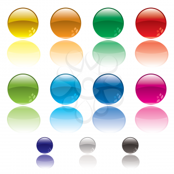 Royalty Free Clipart Image of a Collection of Circles