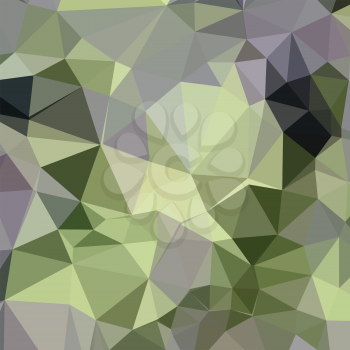 Low polygon style illustration of asparagus green abstract geometric background.