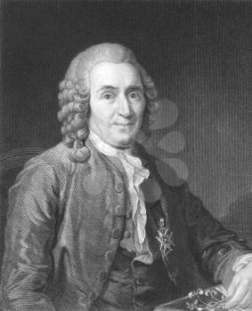 Royalty Free Photo of Carl Linnaeus (1707-1778) on engraving from the 1800s.
Swedish botanist, physician, and zoologist, known as the Father of modern taxonomy, and also considered as one of the fath
