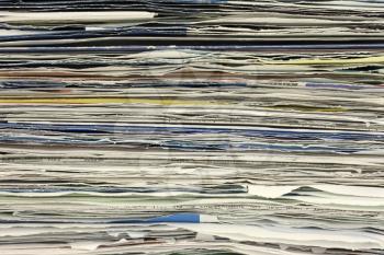 Royalty Free Photo of a Closeup of a Stack of Papers