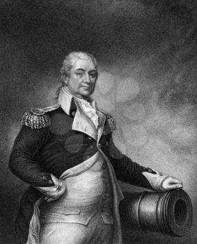 Henry Knox (1750-1806) on engraving from 1835. Military officer of the Continental Army and later the United States Army. Engraved by E.Prudhomme and published in ''National Portrait Gallery of Distin