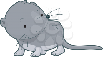 Royalty Free Clipart Image of a Shrew