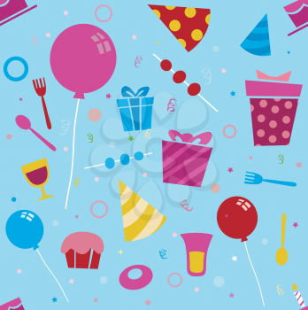 Royalty Free Clipart Image of a Birthday Themed Background