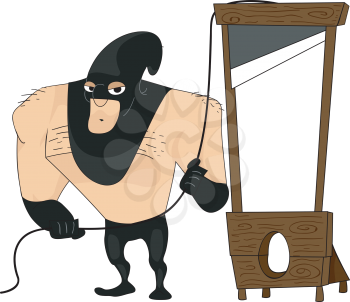 Illustration Featuring a Bulky Executioner