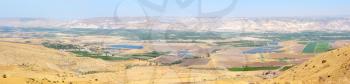Royalty Free Photo of a Panoramic Shot of the Jordan Valley