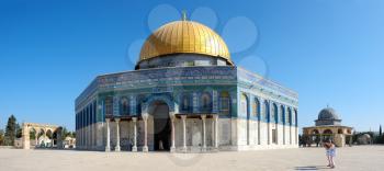 Royalty Free Photo of the Dome of the Rock on the Temple Mount in Jerusalem, Israel.