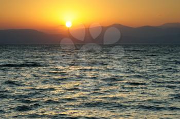 Sea of Galilee (Kinneret), the largest freshwater lake in Israel