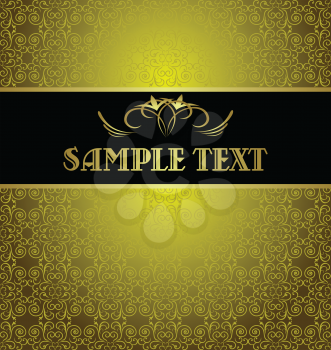 Royalty Free Clipart Image of a Luxury Background