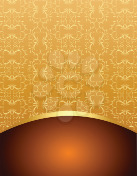 Royalty Free Clipart Image of a Golden Background