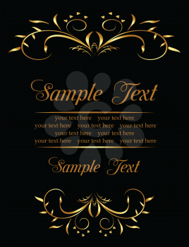 Royalty Free Clipart Image of an Invitation Template