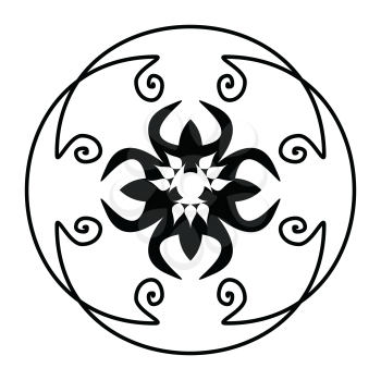 Royalty Free Clipart Image of a Ornate Design