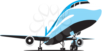 Royalty Free Clipart Image of an Airplane