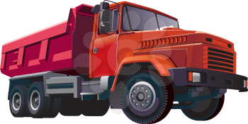 Royalty Free Clipart Image of a Dumptruck