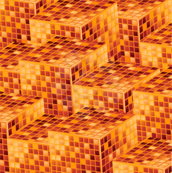 Royalty Free Clipart Image of an Abstract Cube Background