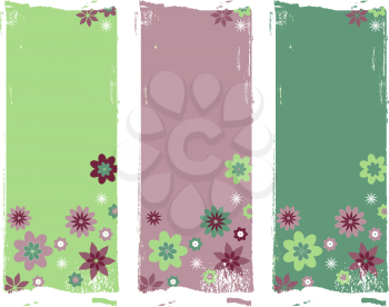 Royalty Free Clipart Image of a Decorative Floral Backgrounds