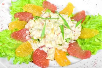 Royalty Free Photo of a Seafood Salad