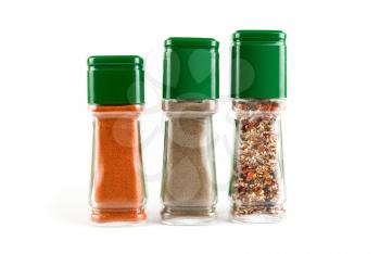 Royalty Free Photo of Three Spice Containers