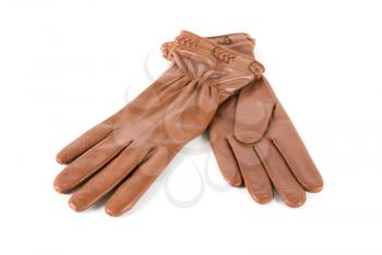 Royalty Free Photo of Brown Leather Gloves