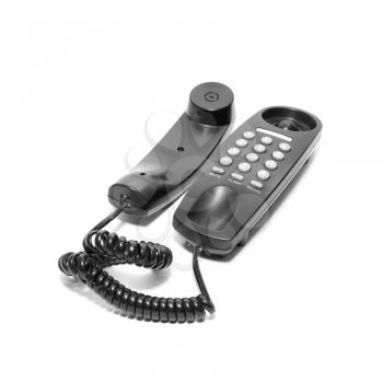 Royalty Free Photo of a Black Telephone