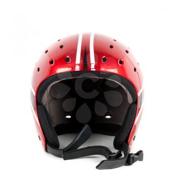 skier helmet isolated on a white background