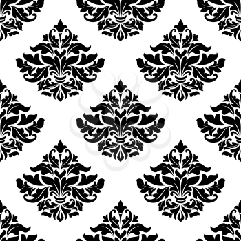 Royal damask seamless pattern for wallpaper and textile design
