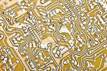 Royalty Free Photo of an Electronic Circuit Plate Background