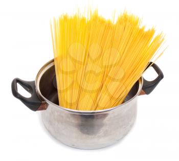 Cook the spagetti in the pan 