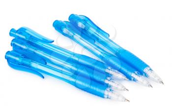 blue pens
