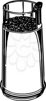 Royalty Free Clipart Image of a Coffee Grinder