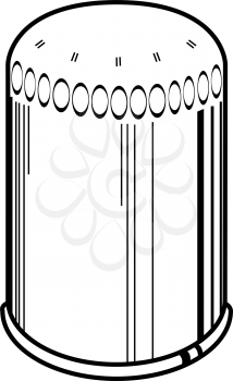 Royalty Free Clipart Image of an Oil Filter