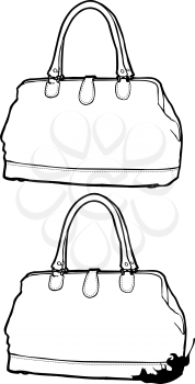 Royalty Free Clipart Image of Purses