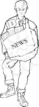 Newsboy Clipart
