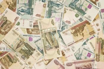 Russian money - roubles. Useful as background 