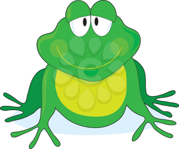 Royalty Free Clipart Image of a Frog