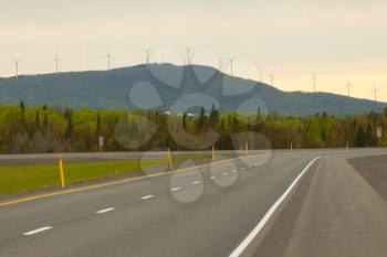 General view of a paved road