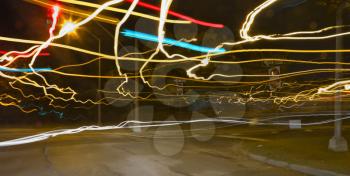 Long exposure driving images
