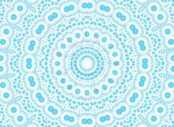 White background with abstract radial blue pattern