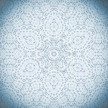 Vintage blue background with abstract concentric pattern